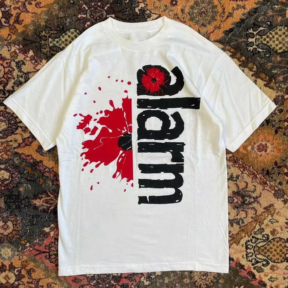 

Band Rock The Alarm in The Poppy Fields Tour Unisex Adult Cotton Shirt American Oversized Short-sleeved Men Women Hip-hop Top