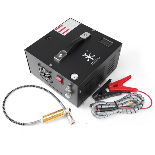 TUXING TXES061 compresor de aire PCP 4500Psi 300Bar bomba eléctrica de alta presión transformador incorporado para Paintball, caza, buceo