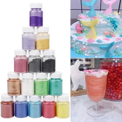 15g/Bottle Food-Grade Dye Glitter Powder Colored Mousse Cake Macaron Confectionery Pastry for Party Cake Decoration Baking Tools