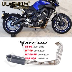 MT09 FZ09 Motorcycle Full System Exhaust For Yamaha FZ09 MT09 MT-09 FZ-09 XSR900 Muffler Exhaust 2013-2020 Year Not for Tracer