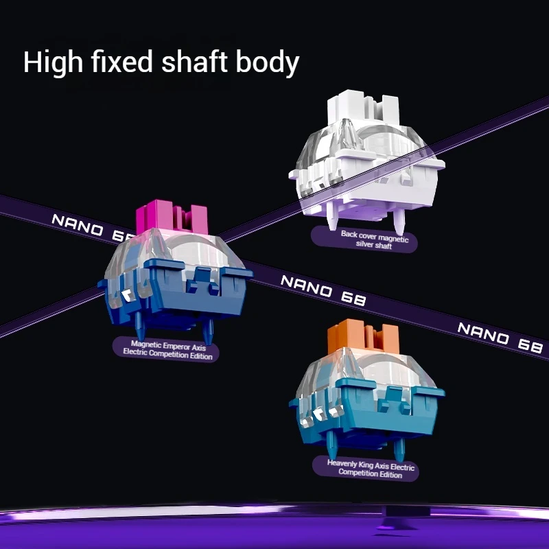 2025 Madlions Nano68 Pro Mechanical Keyboard Magnetic Switch Rgb Hot Swappable 0.01mm Rt Precision Esports Game Wired Keyboard