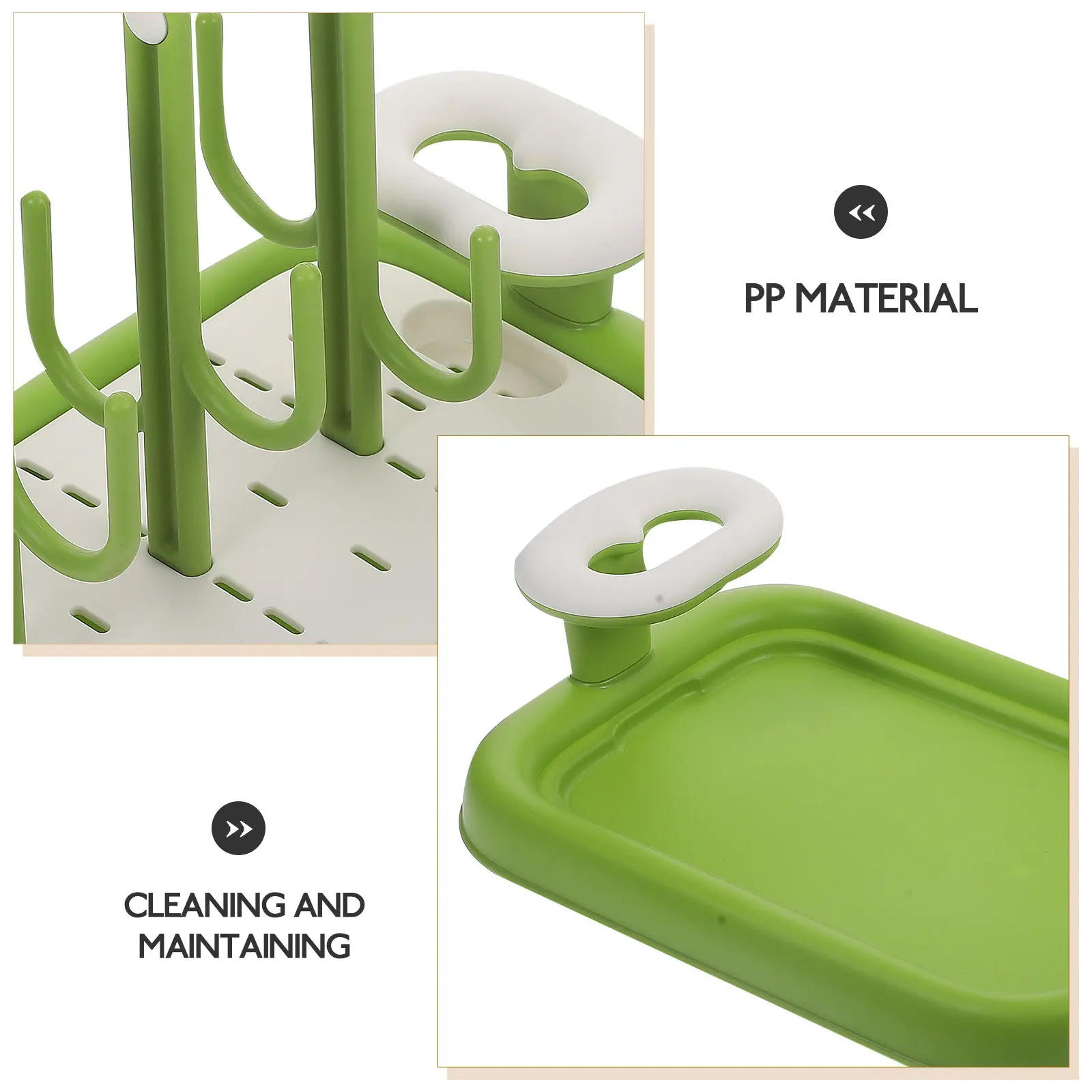 

Baby Bottle Drying Rack Portable Large Capacity Detachable Organizer for Bottles Cups Holder Easy Clean Space Saving Dryer