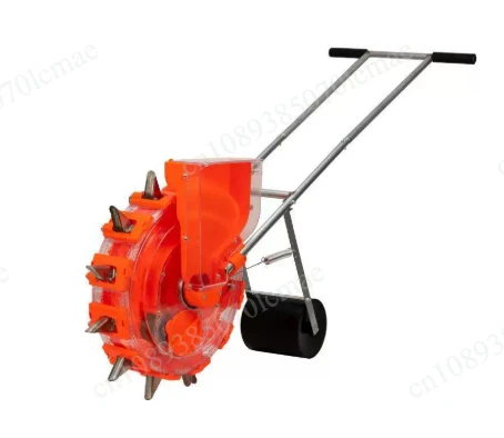 Hand Push Precision Seeder | For Peanuts, Soybeans, Corn & Fine Grains, Roller Planter Design
