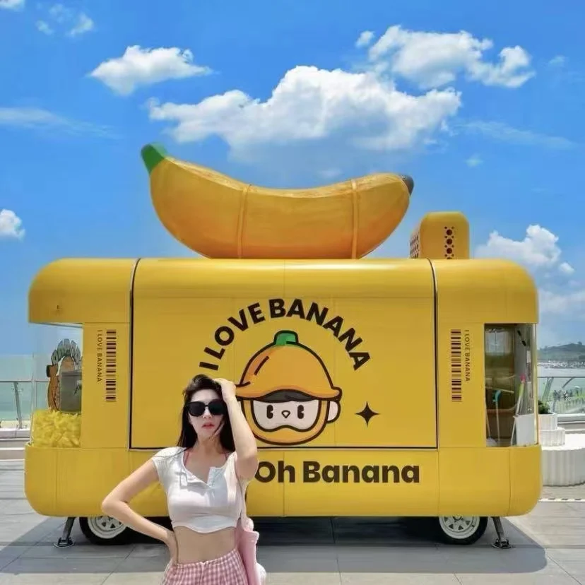 

Customized Coffee Shop Roast Fruit Ice Cream Mobile Kitchen Tacos Chartered Candy Food Trailer Custom Food Stand Fast Food Truck