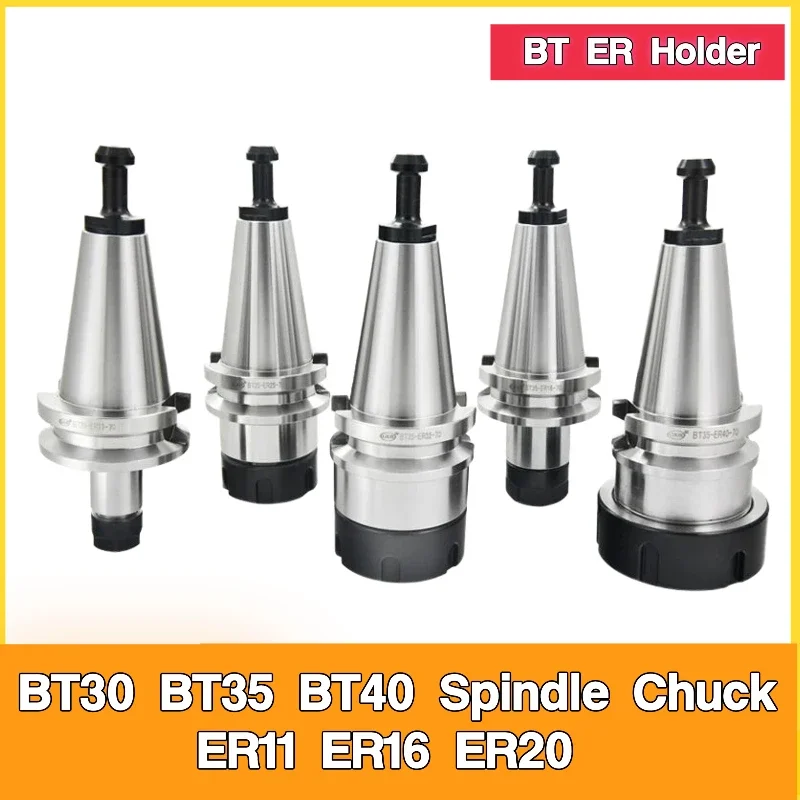 Precision 0.002 BT30 BT35 BT40 Spindle Chuck ER11 ER16 ER20 Holder ER32 Lathe Tools Holder CNC Lathe Machining Tools Set