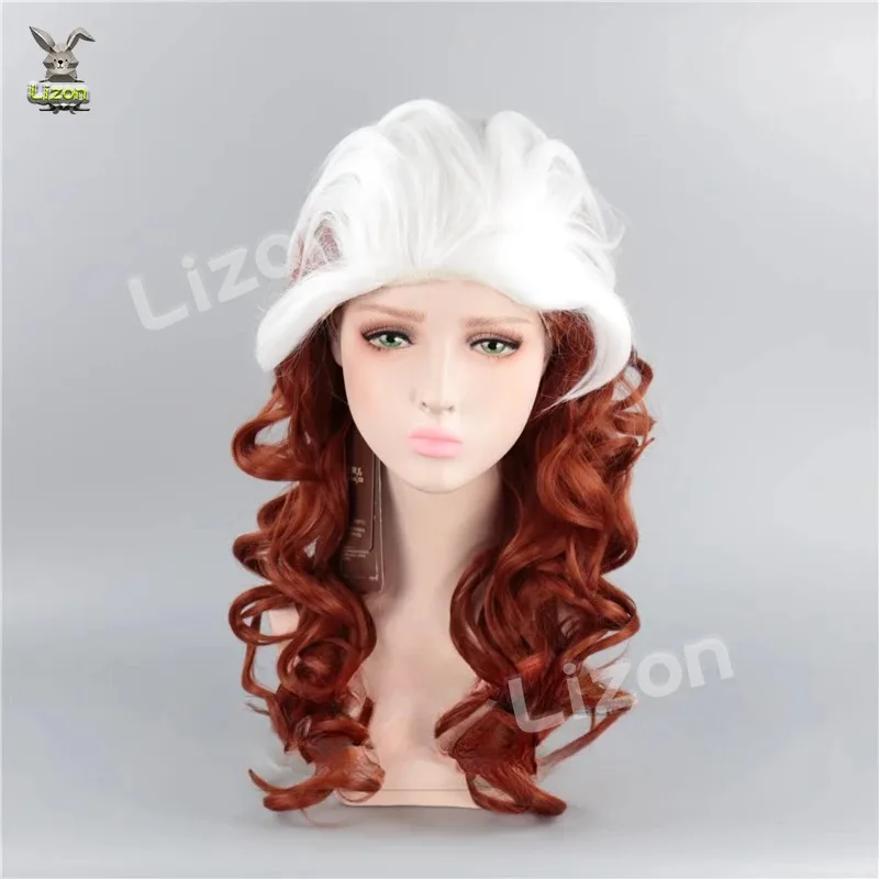 

DY20Strong Beauty X-Men Anna Marie Rogue Косплей Парик Красные Длинные Волнистые Синтетические Парики25