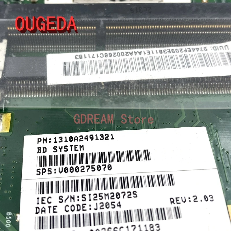 Imagem -05 - para Satélite Toshiba C855-s5206 C855 S855 L855 Placa-mãe Teste Completo Ddr3 Ougeda-v000275070 6050a2491301