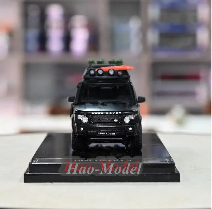 GCD 1/64 Dla Land Rover Discovery 4 G4 Alloy Diecast Model samochodu Zabawki symulacyjne Chłopcy Prezenty urodzinowe Hobby Wyświetlacz Ozdoby Czarny