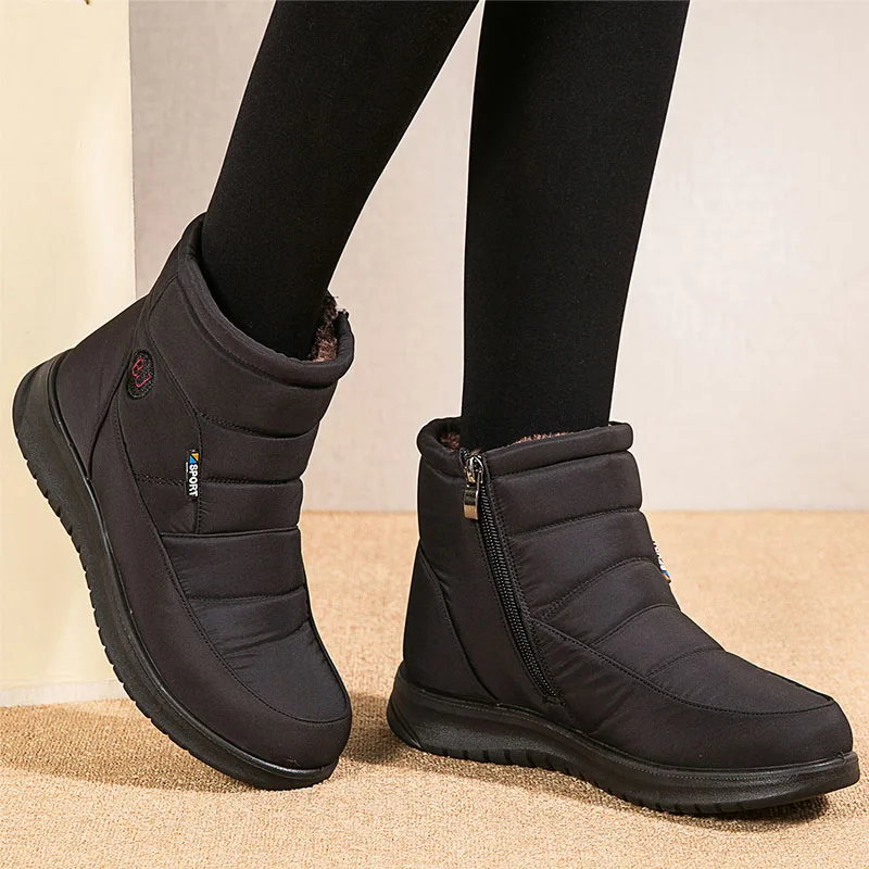 Women Boots 2022 Winter Shoes For Women Ankle Boots Waterproof Snow Boots Black Short Winter Botas Mujer Casual Botines Female