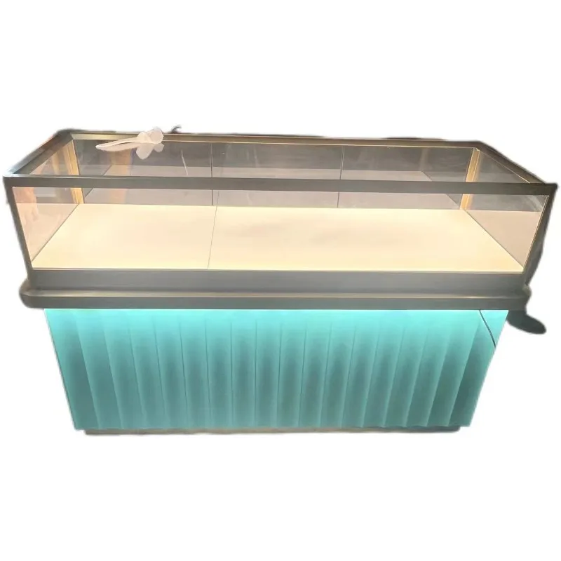 Jewelry Display Cabinet for Jade Polished Paint Showcase Retail Store Multi-Point Display Cabinet Wholesale Customizable
