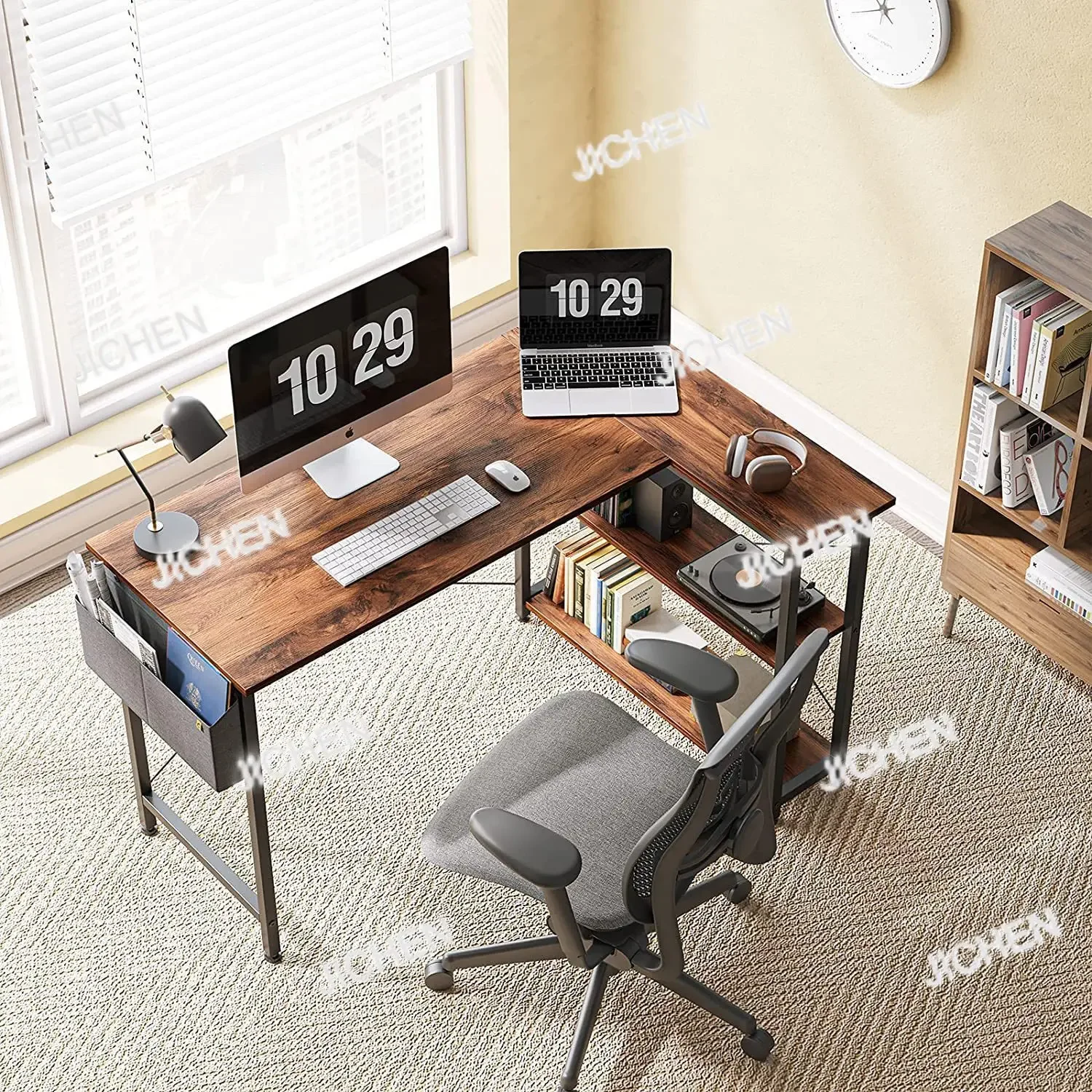 Hs L-Shaped Desk Wi…