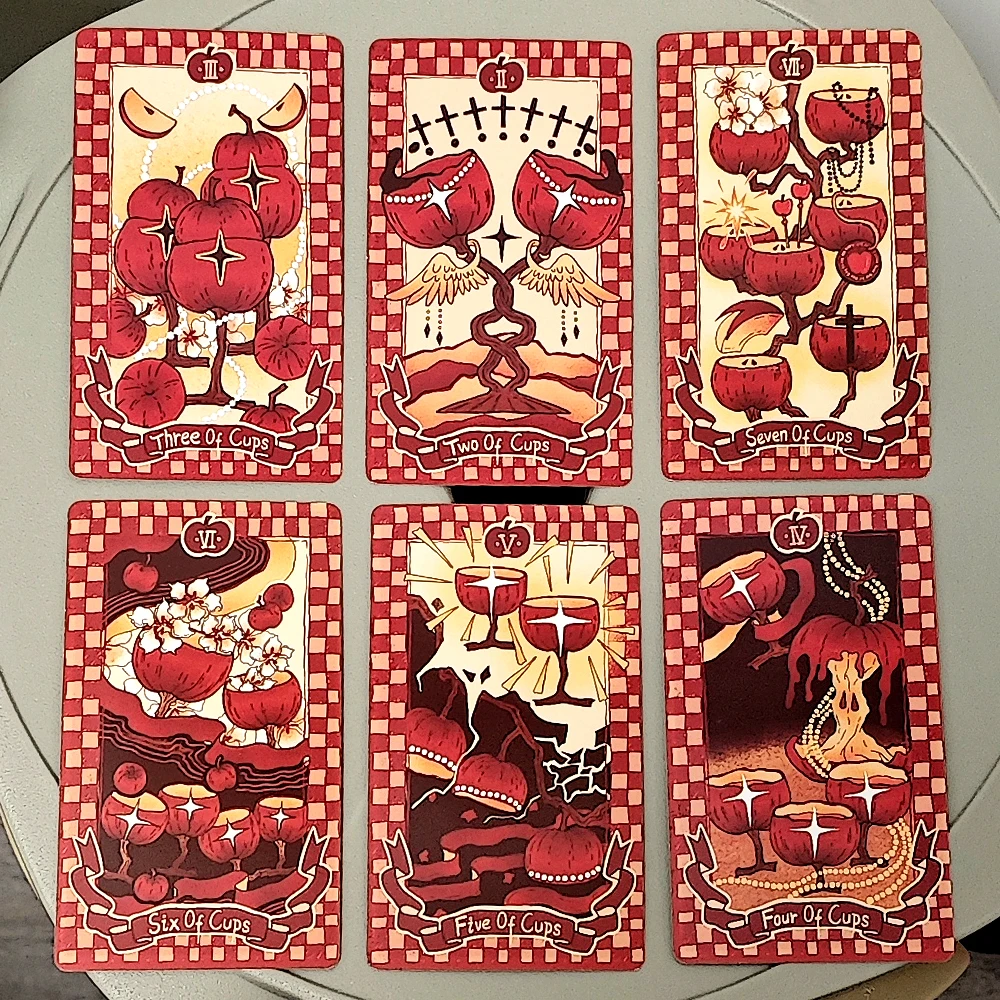 Apple Tarot Deck 79 Pcs Tarot Cards Out of Curiosity about The Apples In The Garden of Eden 10.3*6cm