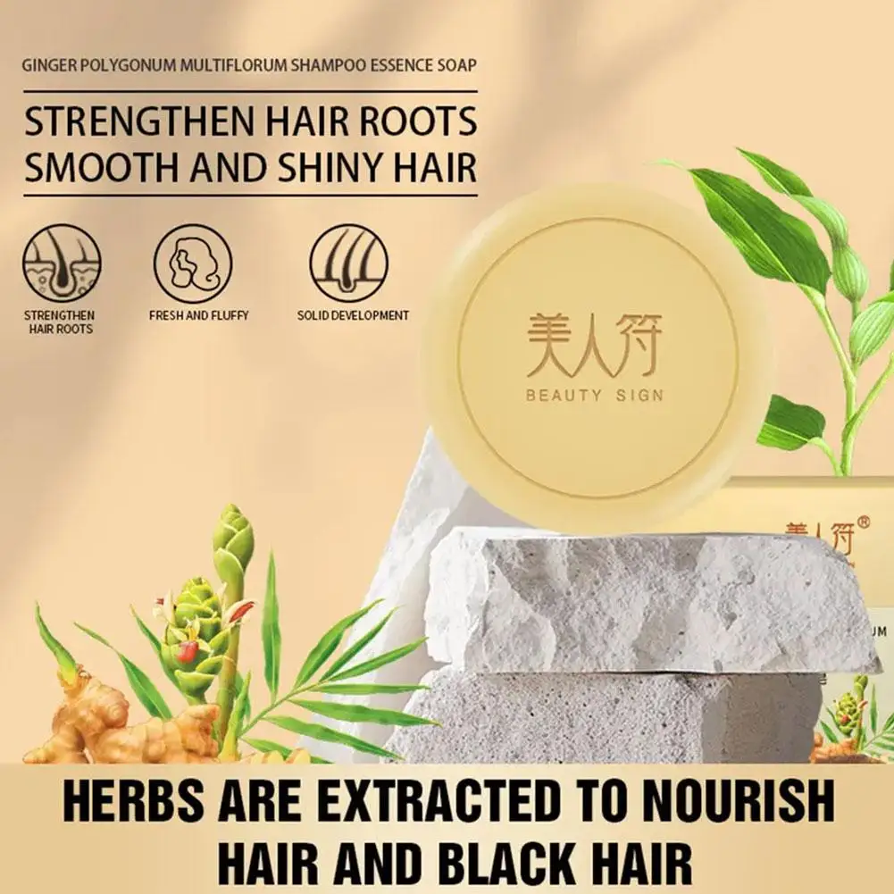 Zenzero Polygonum Shampoo sapone naturale organico solido Shampoo saponetta essenza di Polygonum oscuramento dei capelli bellezza coreana salute