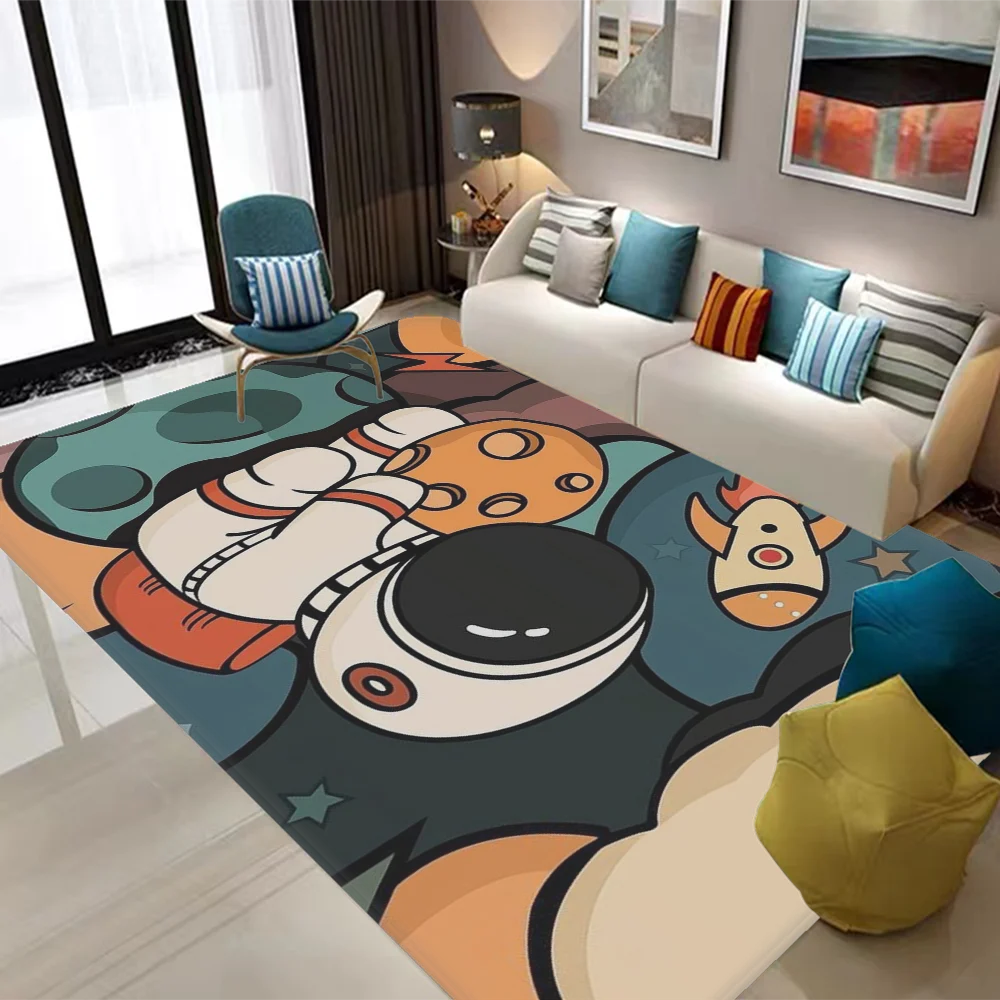 Cartoon Space Astronaut Floor Mat Bath Mat Nordic Style Home Doormat Bathroom-Toilet Mats Bedroom Welcome Doormat