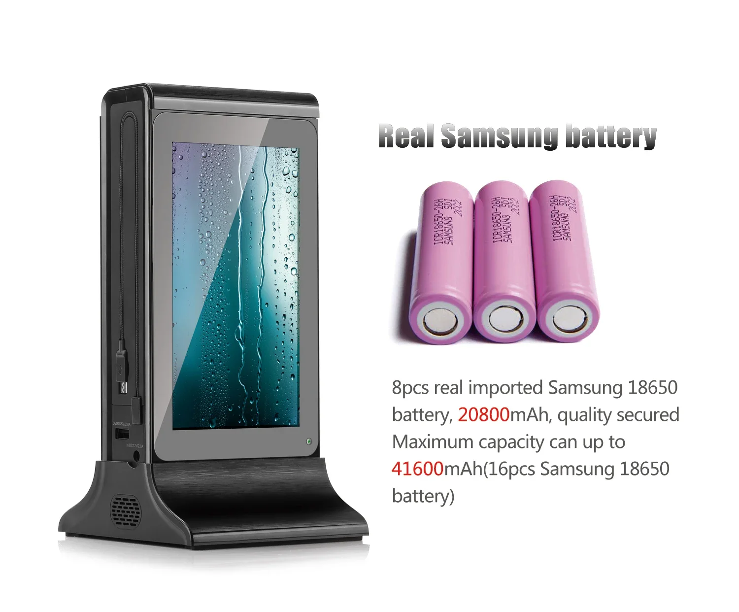 واي فاي 7 بوصة LCD شاشة مراقبة اللافتات الرقمية مطعم سطح المكتب مشغل الإعلان الدائم