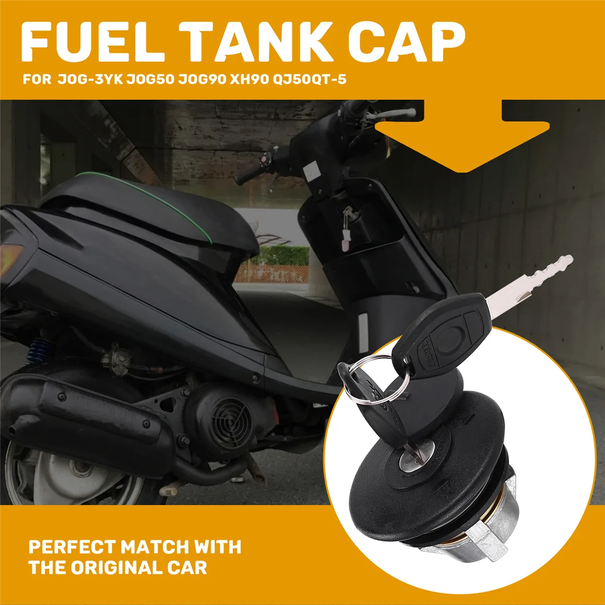 

B58A Крышка топливного бака мотоцикла Замок крышки топливного бака для Yamaha JOG-3YK JOG50 JOG90 XH90 QJ50QT-5