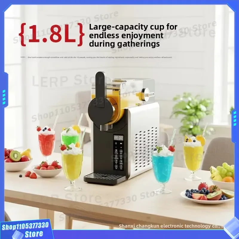 Automatic Ice Cream Maker Machine Compact Household Snowmelt Device Commercial Milkshake Blender Fully Auto Cold Drink Ice