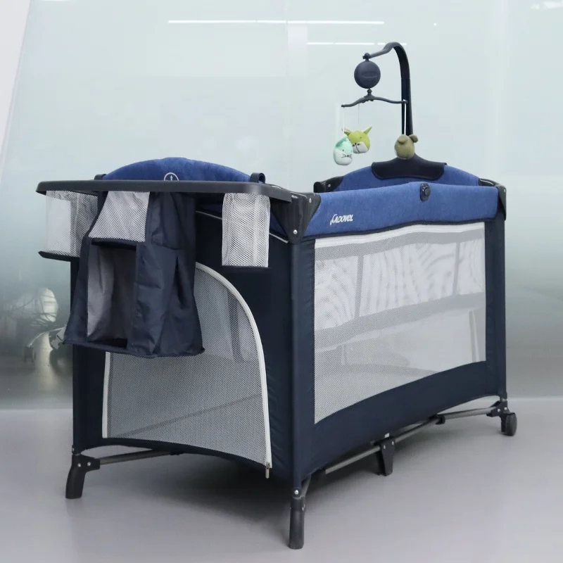 Großhandel abnehmbare Kleinkind moderne Babys Krippe Playard kreative Babywiege Blumenkasten Laufstall Krippe Bett Seitenschläfer