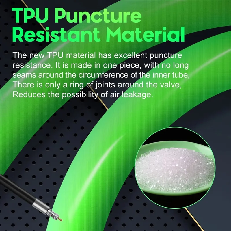 أنبوب داخلي أنيق للدراجة خفيف للغاية مصنوع من مادة TPU لإطارات الدراجة خفيفة الوزن بعجلة 28 بوصة