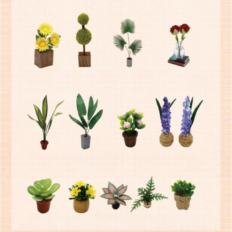 OUZEY Kit fai da te per caffè ai fiori, casa in miniatura in legno 3D, giocattolo da costruzione creativo per adolescenti