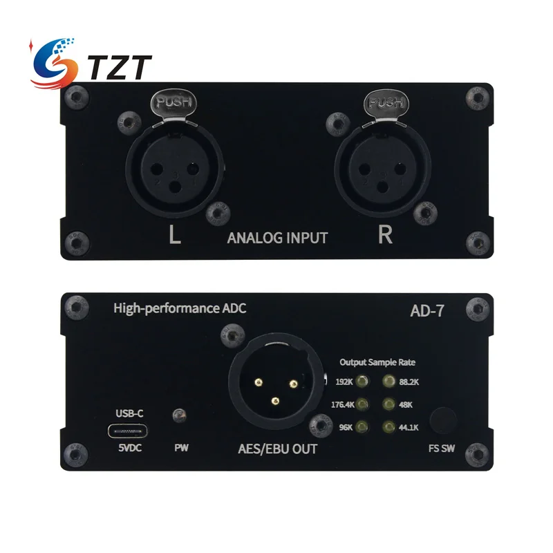 

TZT AD-7 AES/EBU Высокопроизводительный АЦП и цифровой аудиокодер со сбалансированным стереовыходом 24 бит 192 кГц