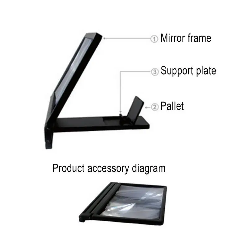 Cell Phone Screen Magnifier 3D Movies Phone Projector Gadgets HD Mobile Video Movie Smartphone Screen Amplifier Projector For