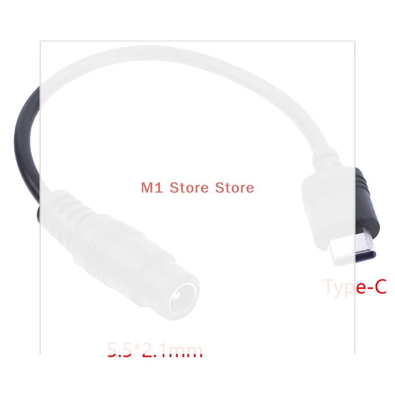 DC Type-c Female To 5.5*2.1 Female Cables 5521 Power Jack DC Power Conector 5.5x2.1 Adapter USB Type C Converter