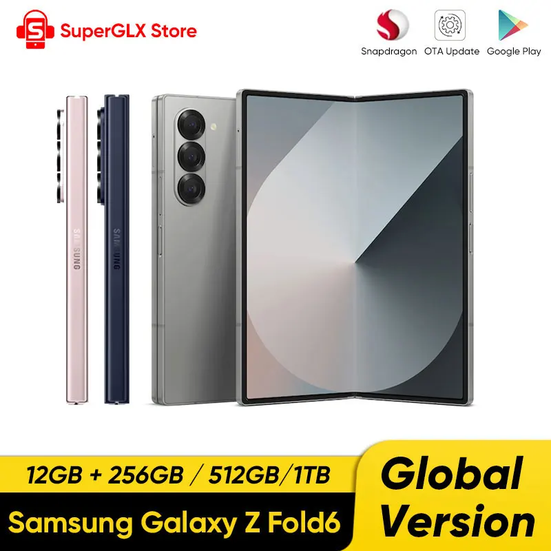 2024 Samsung Galaxy Z Fold6 5G AI Smartphone Snapdragon 8 Gen 3 7.6'' 120Hz Foldable AMOLED 2X Display 50MP Cameras With S Pen