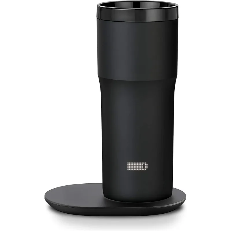 Travel Mug 2+, 12 oz, Temperature Control Smart Travel Mug, Black (with Apple Find My)