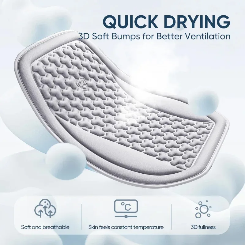 3D Breathable Car Seat Cover Summer Sweatproof Car Seat Cushion Convex Design for Heat Dissipation Universal Auto Chair Mat Pad