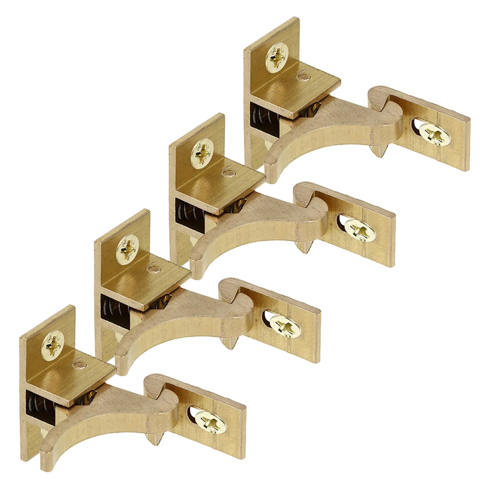 4pcs Heavy-Duty Copper Door Latch for Cabinets, RVs & Windows – Rust-Resistant Elbow Catch Set