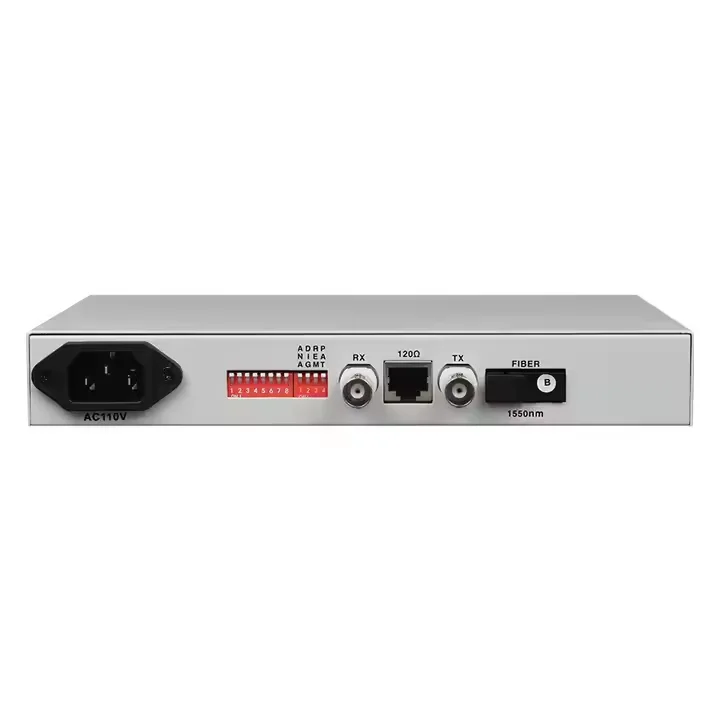 PDH 75ohm + 120ohm Unframed E1 Fiber Modem PDH Optical Multiplexer