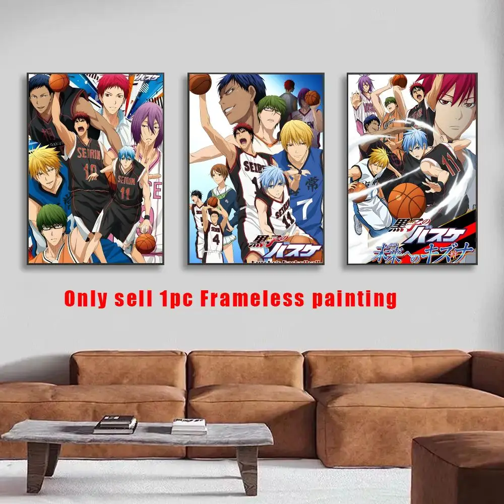 Kuroko No Basuke Poster HD Self-Adhesive Wall Decals For Living Room & Bedroom Home Decor Gift
