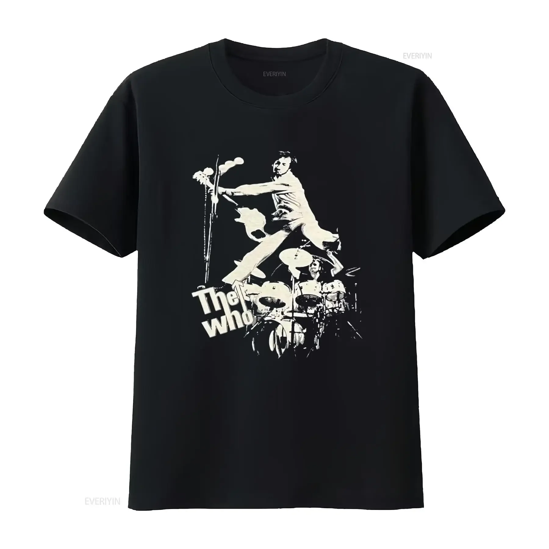 Pete Townshend The Who Vintage Rock Band Concert Scene T Shirt Large Collectible vintage Washed homme Slightly Versatile Unisex