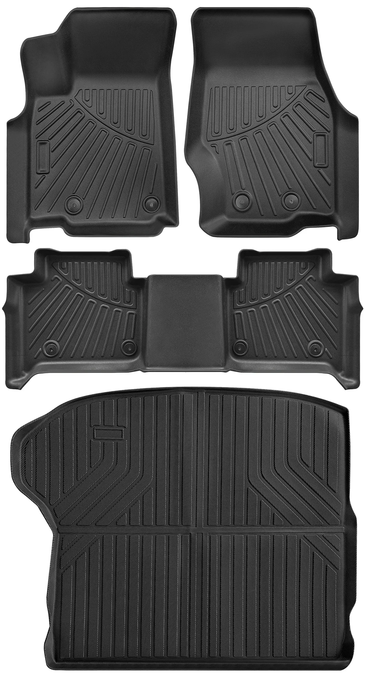 

4pcs Car Floor Mats Liners Rubber TPE All Weather Waterproof Compatible for 2022-2023 GrandCherokee