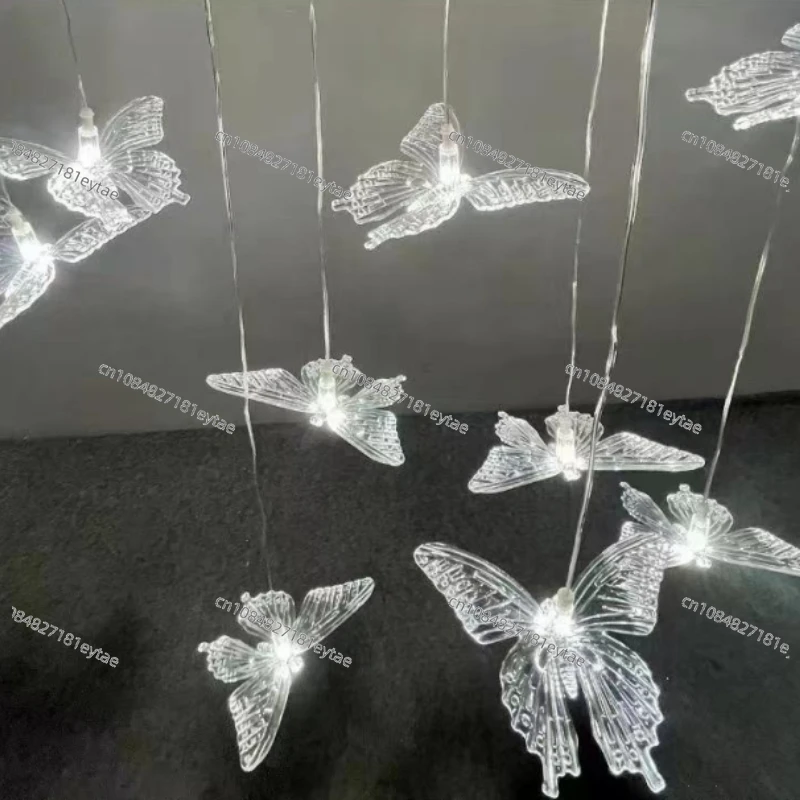 f108 Original Factory Direct Wedding decoration Party decoration ornaments Ceiling Ten dancing butterfly chandelier