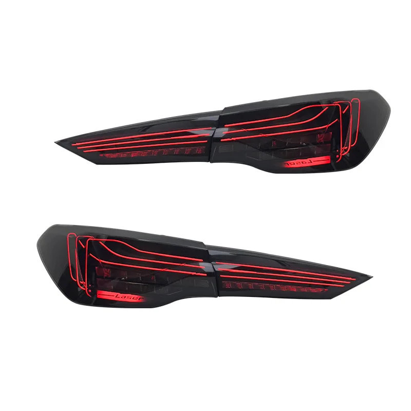 

New 4 Series G22 Tail Light Assembly For 20-23 Bmw M4 Restoration CSL Driving & Brake LED Lamps Red Lens 12V Rear Position