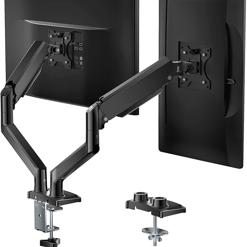 

Dual Monitor Mount For 13″–34″ Screens, Adjustable Dual Monitor Stand, With 180° Swivel, Tilt, 360° Rotation For Home Office