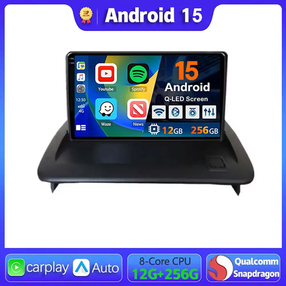 

Android 15 Carplay Car Radio For VOLVO C30 S40 C70 2006 2007 2008 - 2012 Navigation GPS Multimedia Player wifi+4G BT Auto 2 DIN