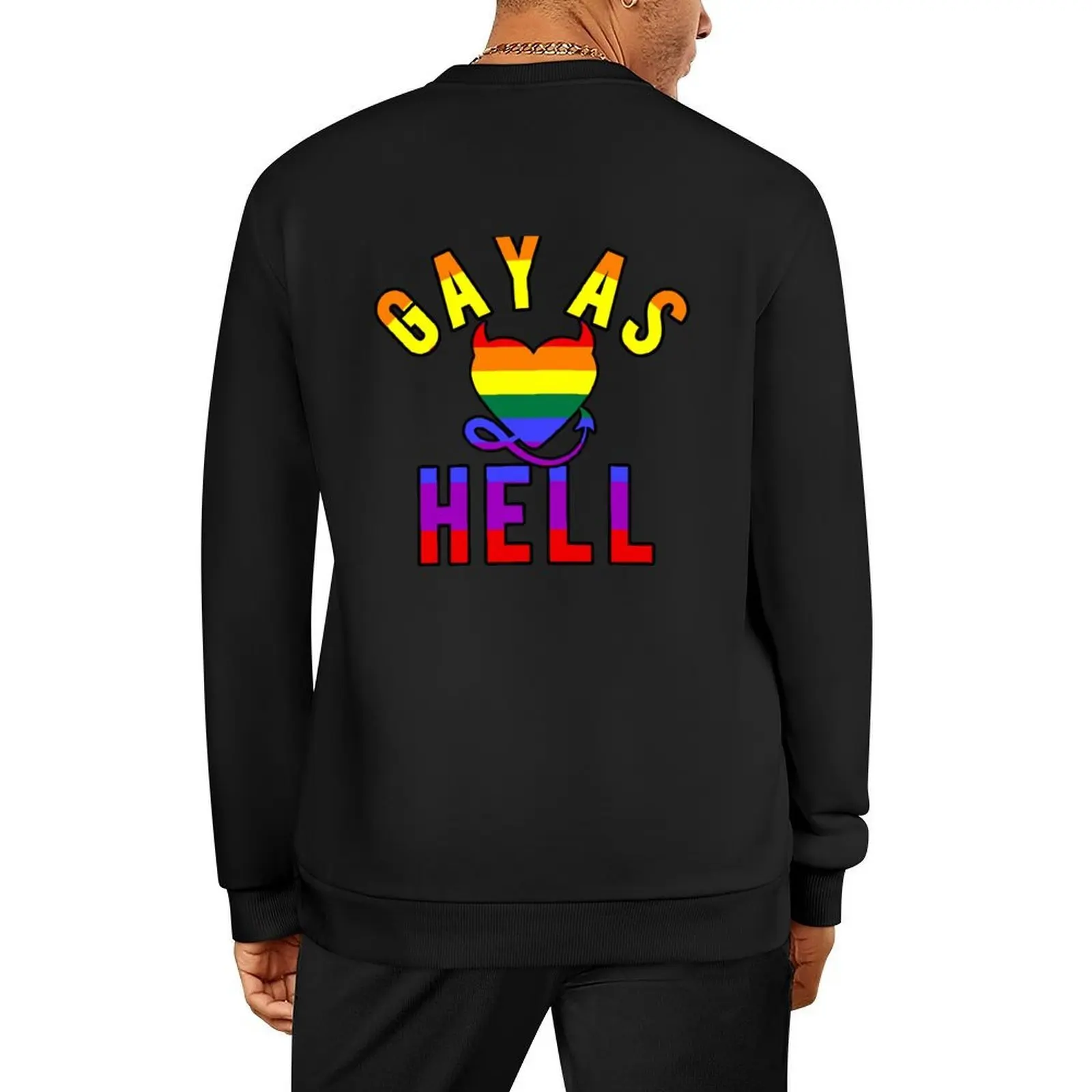 

Gay As Hell Pullover fashion men men's autumn clothes men's coat men wear anime sweatshirt