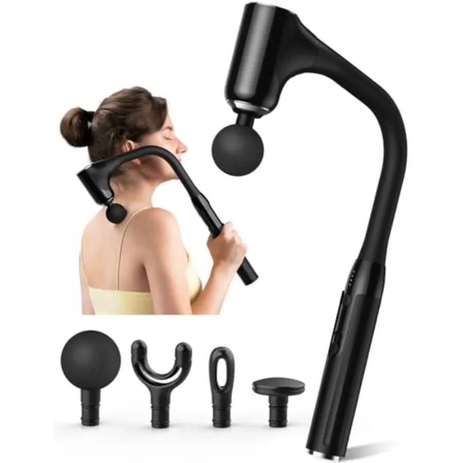 

Massage Gun Deep Tissue - Back Massager for Pain Relief Deep Tissue with Extended Handle, 12MM Percussion Less-Shock Neck/Foot/