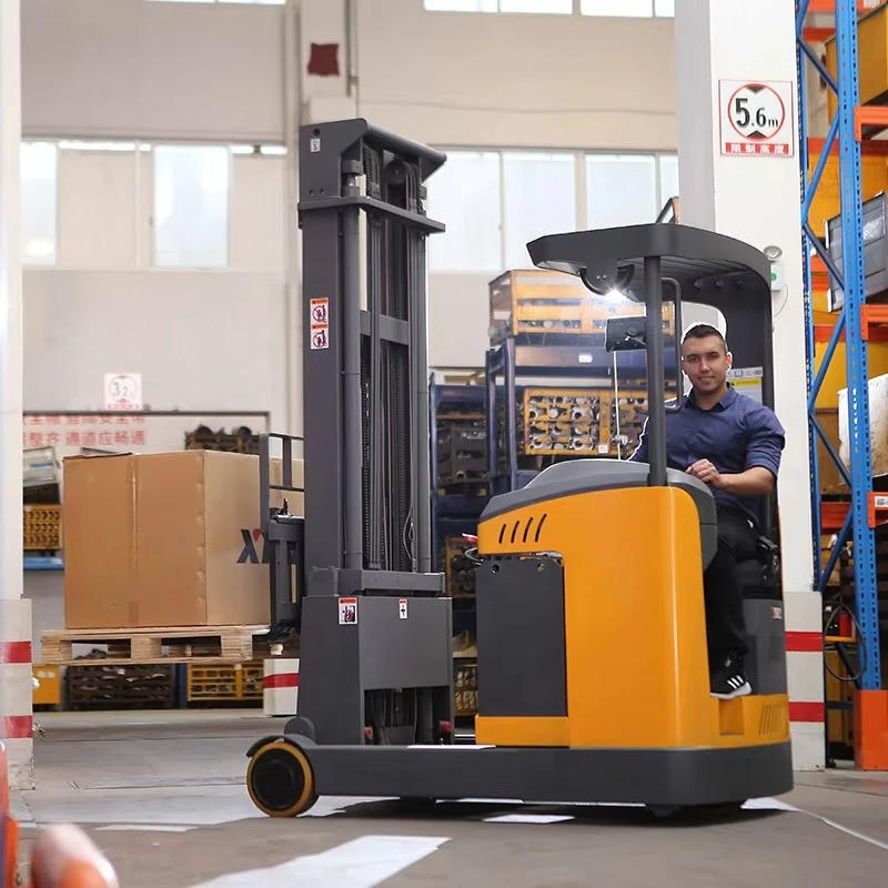 Xilin New 1.5 Ton Reach Truck Forklift Vertical Electric 3000mm Lifting Capacity 5m to 6.2m Reliable Motor Components