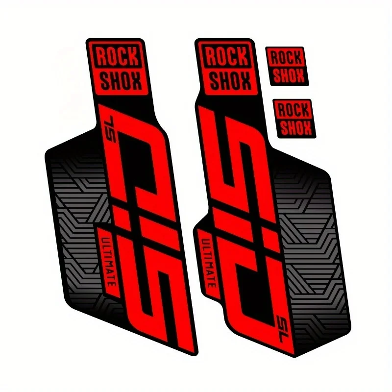 Set di adesivi per forcella bici ROCKSHOX SID da 4 pezzi - Decalcomanie multicolori creative