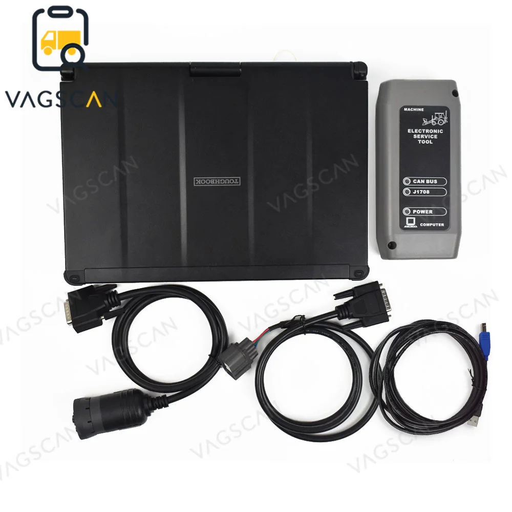 CFC2 laptop toughtbook DIAGNOSTIC KIT DLA for JCB Electronic Service Tool ServiceMaster V25.1.0 Construction Machine Diagnostic