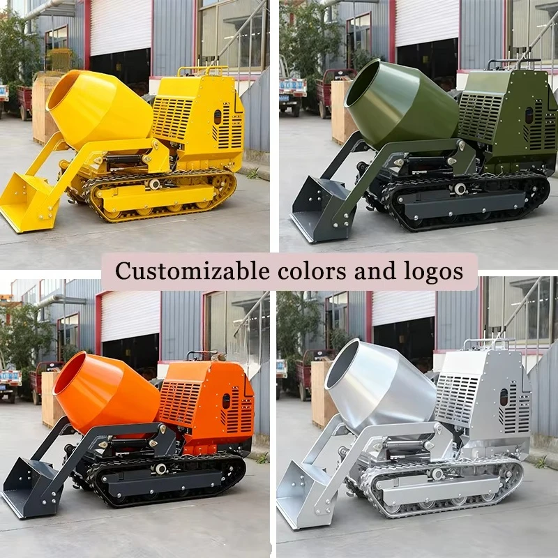 New Condition Construction Cement Mixer Self Loading 400L Crawler Mini Cement Mixer For Sale