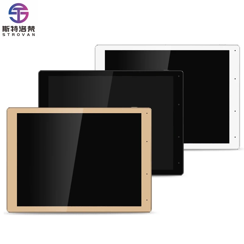8Inch 2-Zone Smart Home Bluetooths Wall Amplifier Android 6.0 Full Screen Touch Stereo Multi Room Background Music Player System