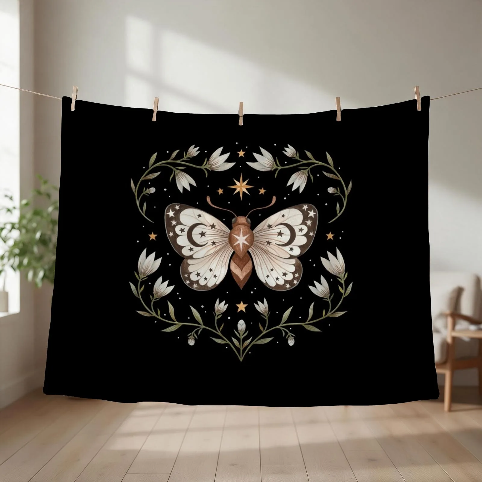 Magical wings Throw Blanket Sofa Flannel Fabric Thin Softest Blankets