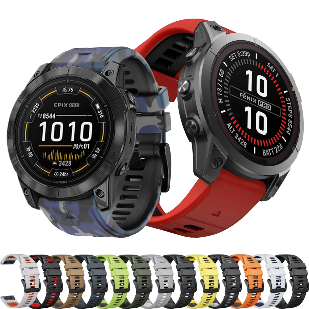 

Epix Pro Gen 2 Fenix 8 E 47/51 мм силиконовый ремешок 22/26 мм для Garmin Fenix 7 7X Pro 5X 5 Plus 6 6X Smart Easyfit браслет