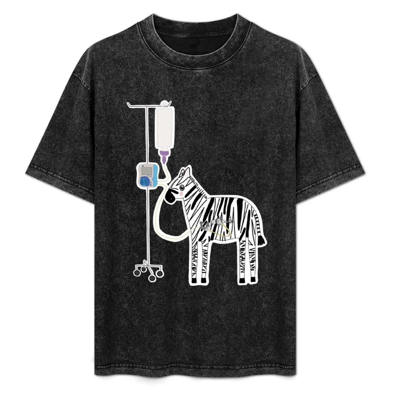 

Mic-key button feeding tube EDS zebra -freeGo T-Shirt Graphic Print Short Sleeve T-Shirt