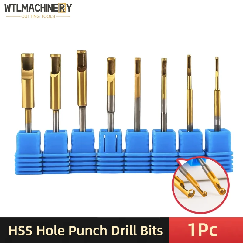 Rubber Drill Bits Hole Punch Car Rubber Seal Hollow Drill Bit Specific for Drilling Soft Material 1Pc